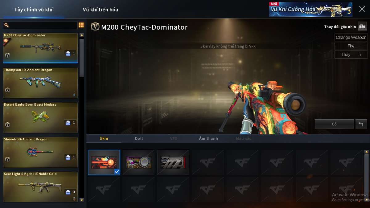 shop acc cf uy tin gia re